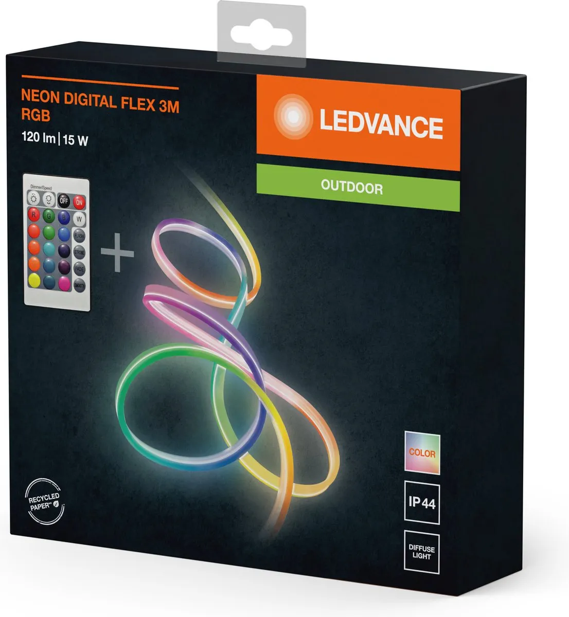 LEDVANCE Neon Digital Flex LED Lichtslang 15W RGB - 3m Transparent
