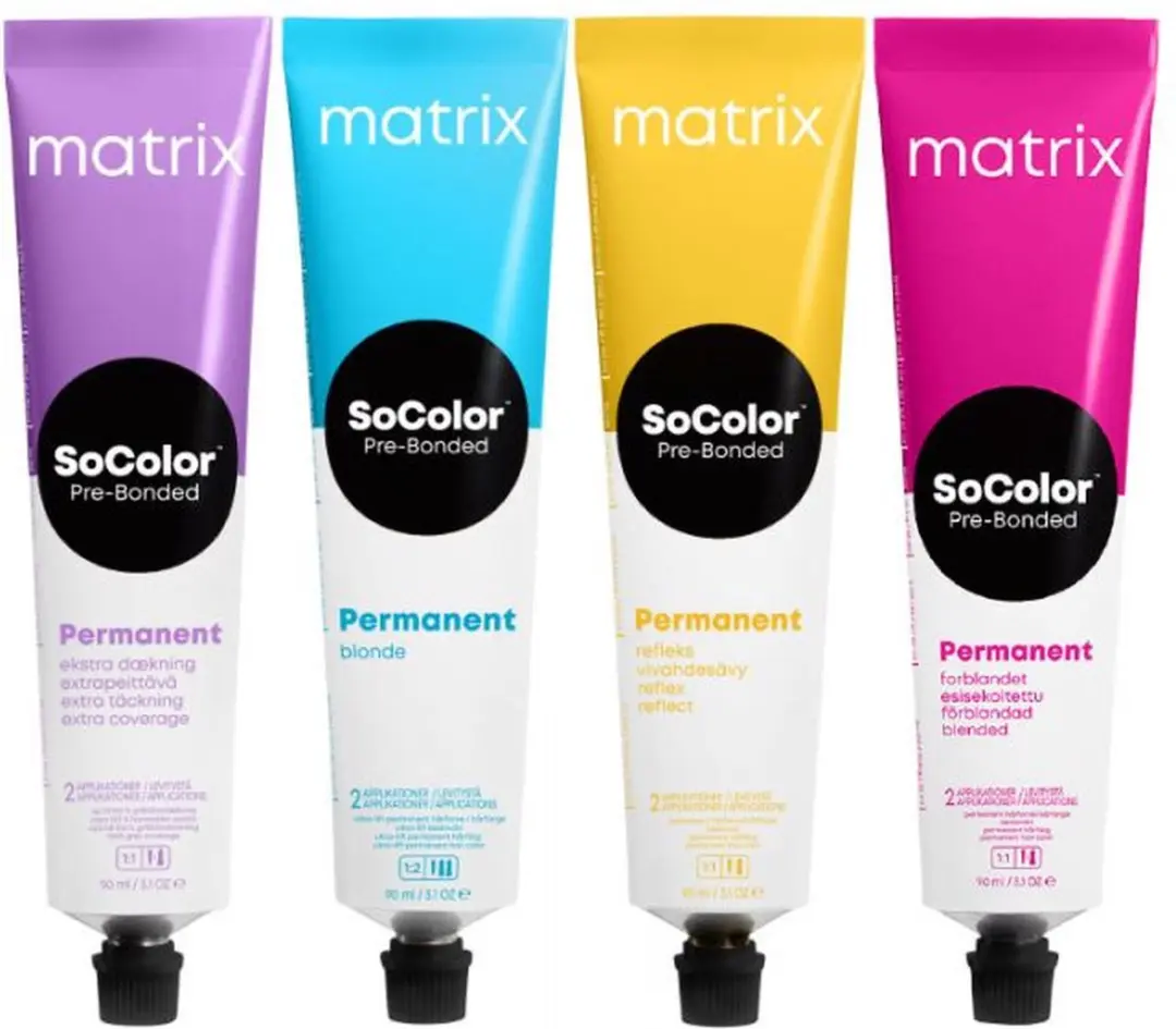 Matrix SoColor Pre-Bonded Permanent Haarkleur UL-AA Ultra Blonde Ash 90ml