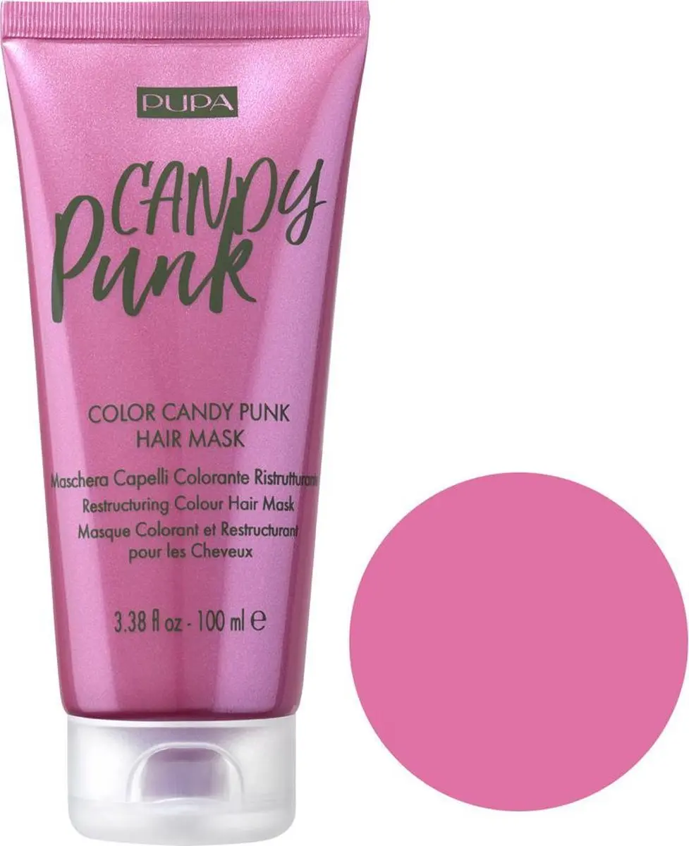 Pupa Milano Candy Punk Haar Masker 001 Roze - 100ml