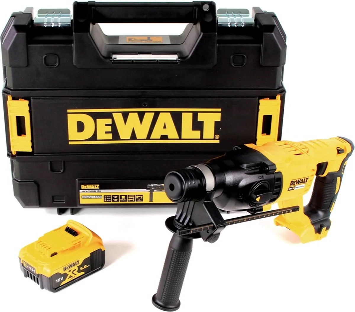 DeWalt DCH 133 NT SDS-plus Combihamer 18V 2.6J - 1x 5.0Ah Accu