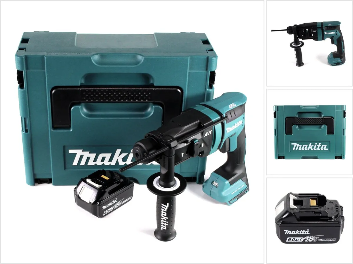 Makita DHR182G1J Accuboormachine 18V SDS-plus Borstelloos