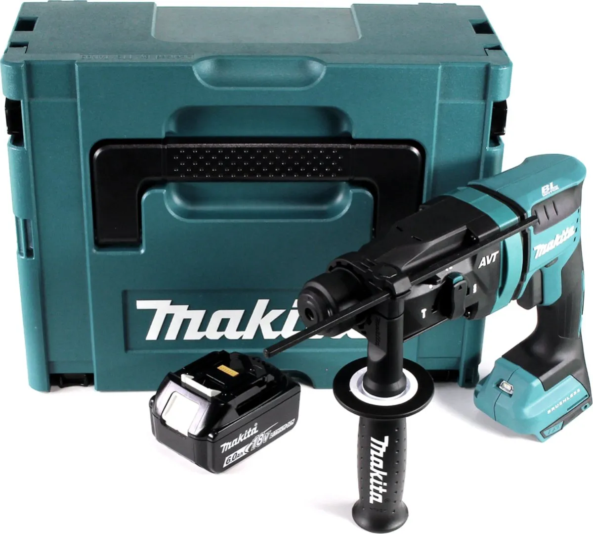 Makita DHR182G1J Accuboormachine 18V SDS-plus Borstelloos - 1,7J - 6,0Ah - afbeelding 5 van 5