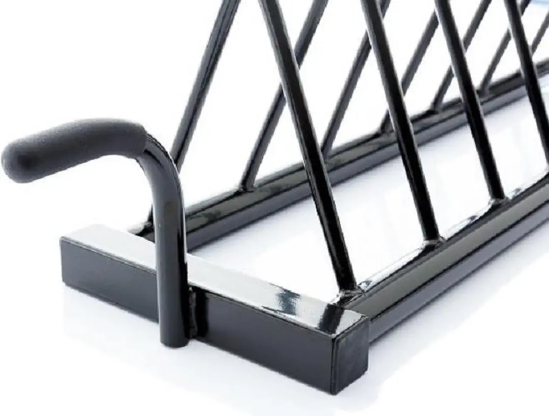 Muscle Power Opbergrek voor 8 Bumper Plates - Zwart