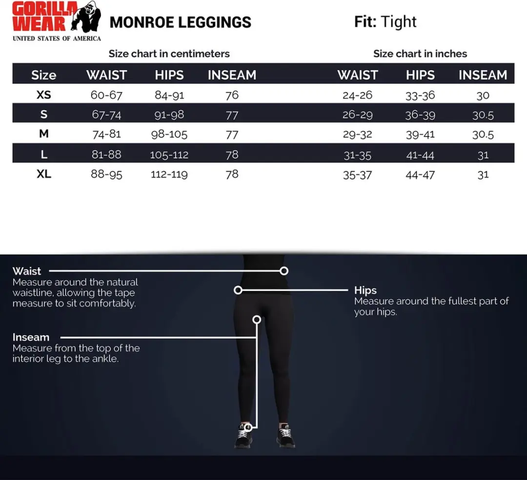Gorilla Wear Monroe Leggings Grijs S