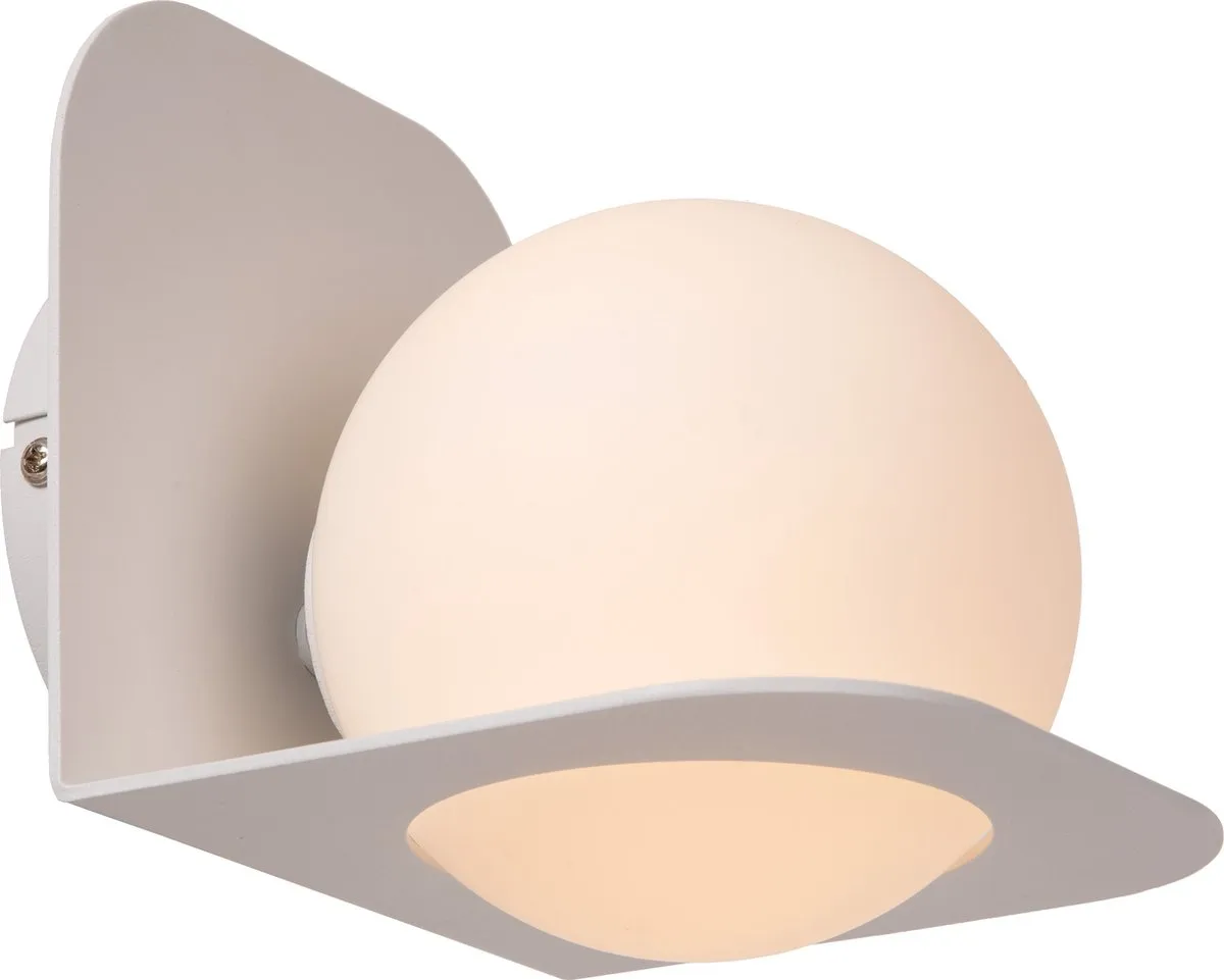 Lucide DAVY Wandlamp Badkamer 1xG9 IP44 - Wit