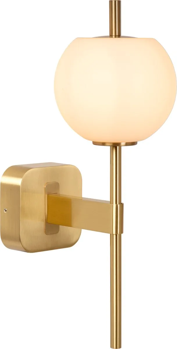 Lucide ELDA Wandlamp G9 IP44 - Mat Goud/Messing