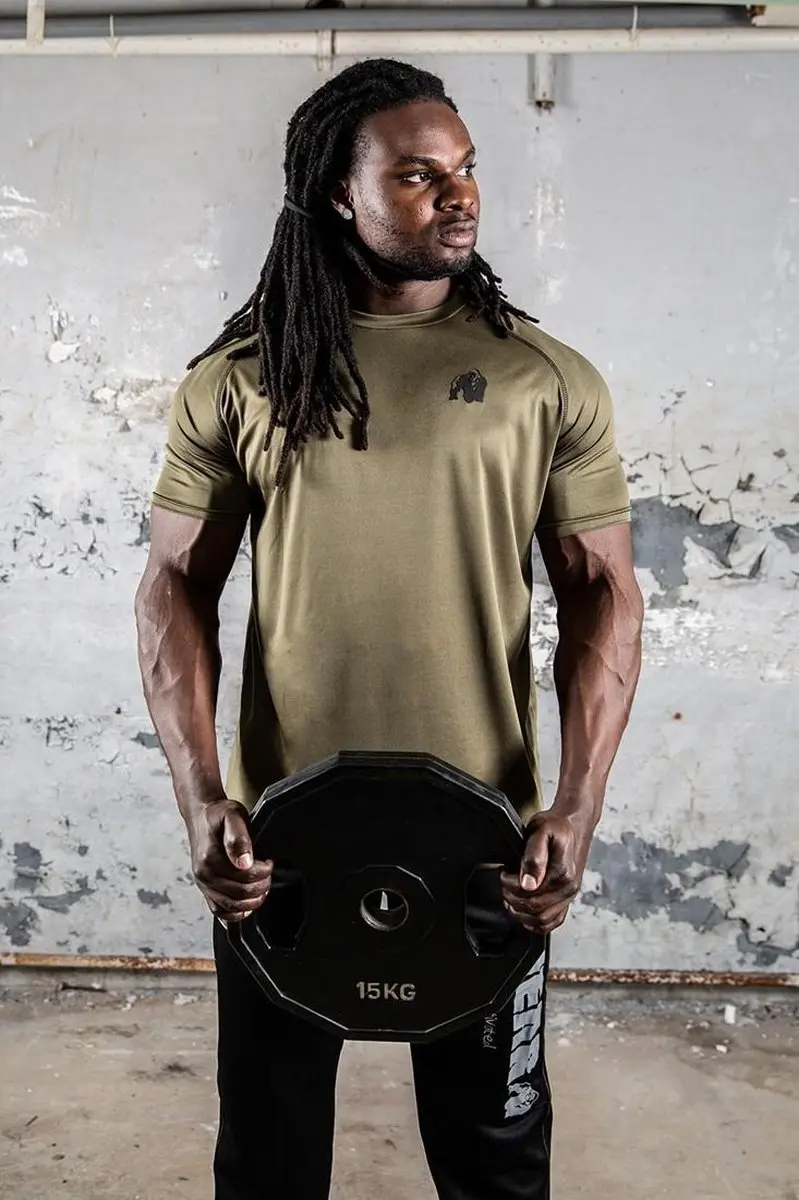 Gorilla Wear Performance T-shirt S - Zwart/Rood