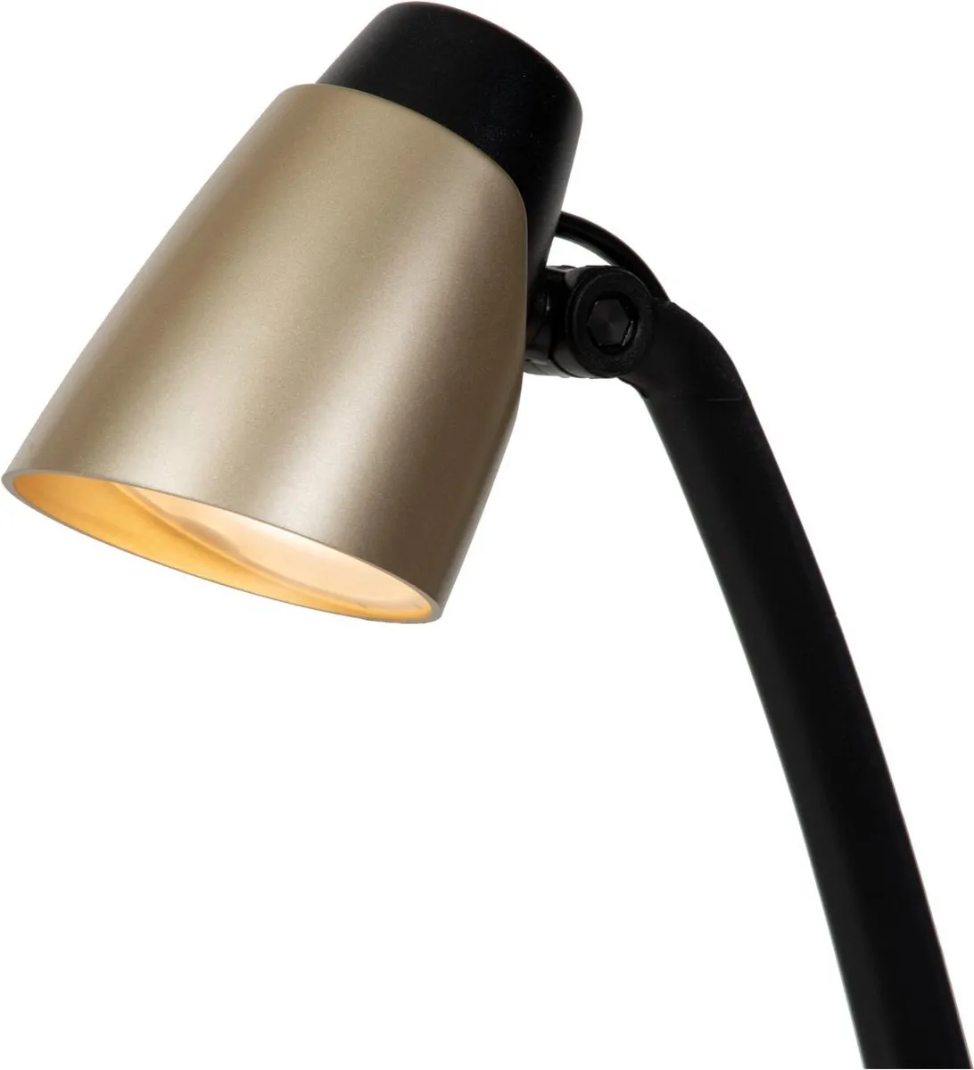 Lucide LUDO Bureaulamp LED 4,5W 3000K - Mat Goud/Messing