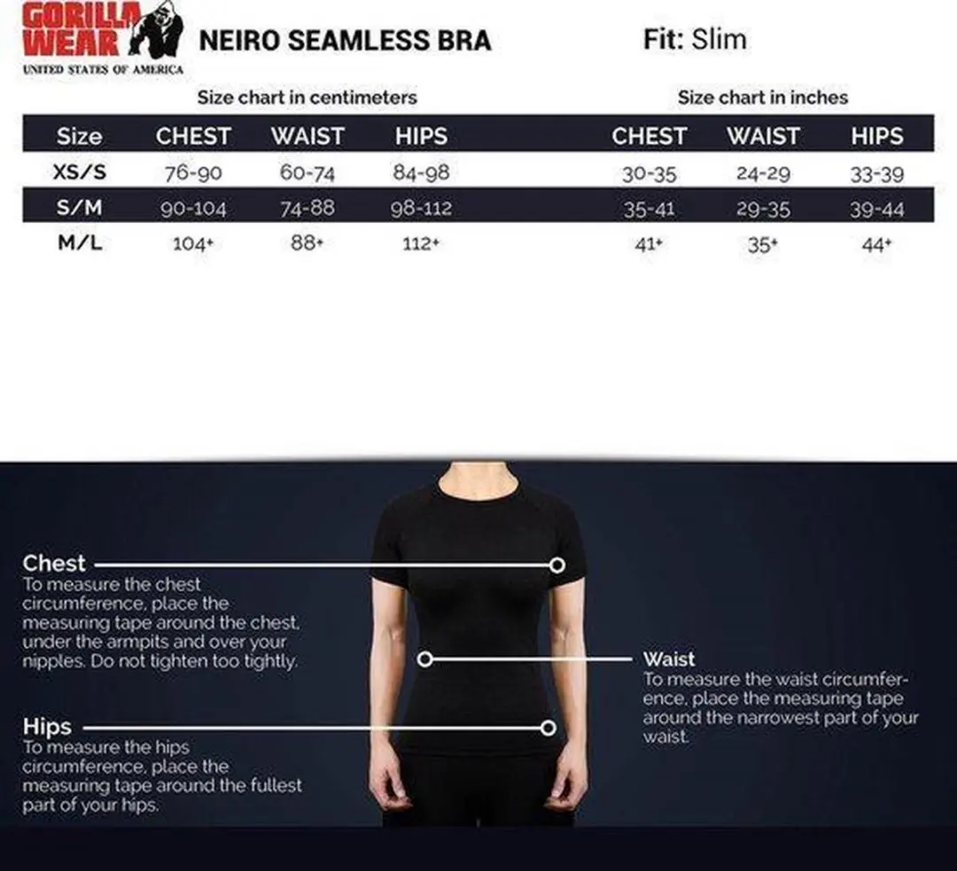Gorilla Wear Neiro Seamless Sportbeha - Paars