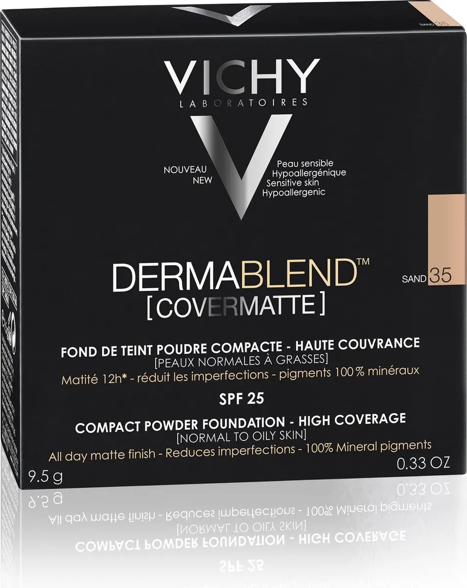 VICHY Dermablend Covermatte Poeder Foundation Sand 35 - 9.5ml