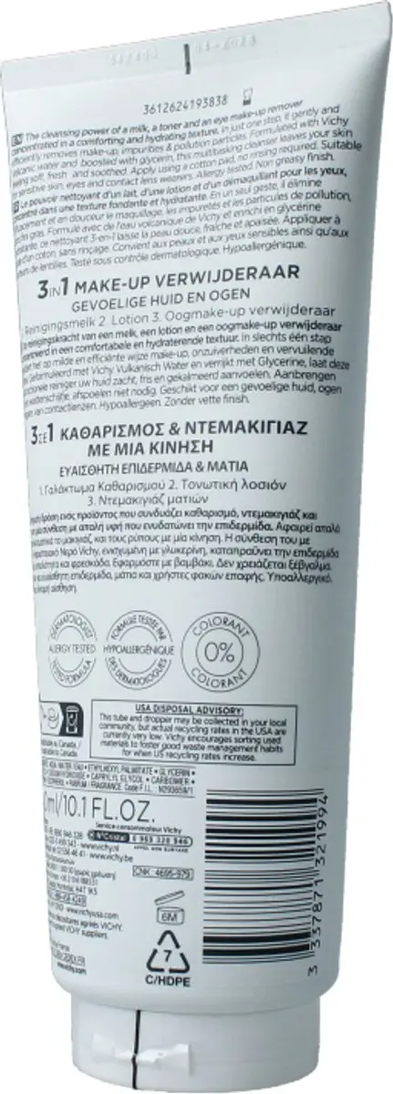 Vichy Pureté Thermale Micellaire Reinigingslotion 300ml