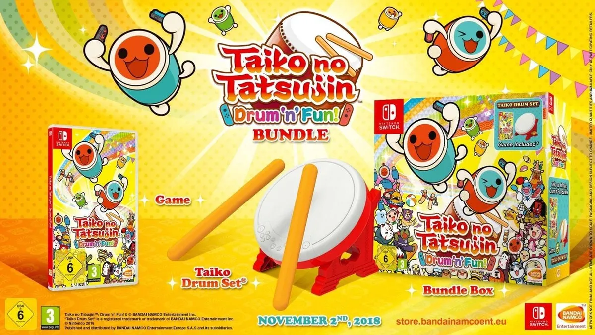Bandai Namco Taiko No Tatsujin Drum n Fun Bundle