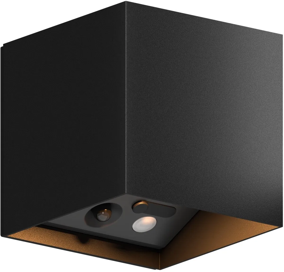 Calex Volterra Oplaadbare Wandlamp Kubus - Zwart