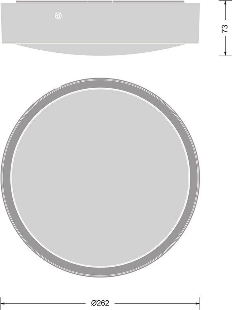 LEDVANCE Bulkhead Rond 250P - 9.5W 1220lm - 3000K Zwart