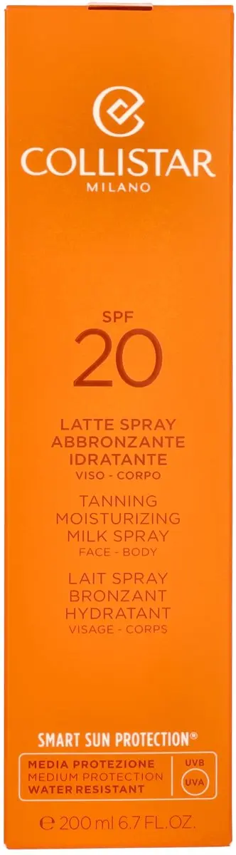 Collistar Smart Sun Tanning Moisturizing Milk SPF 20 - 200ml