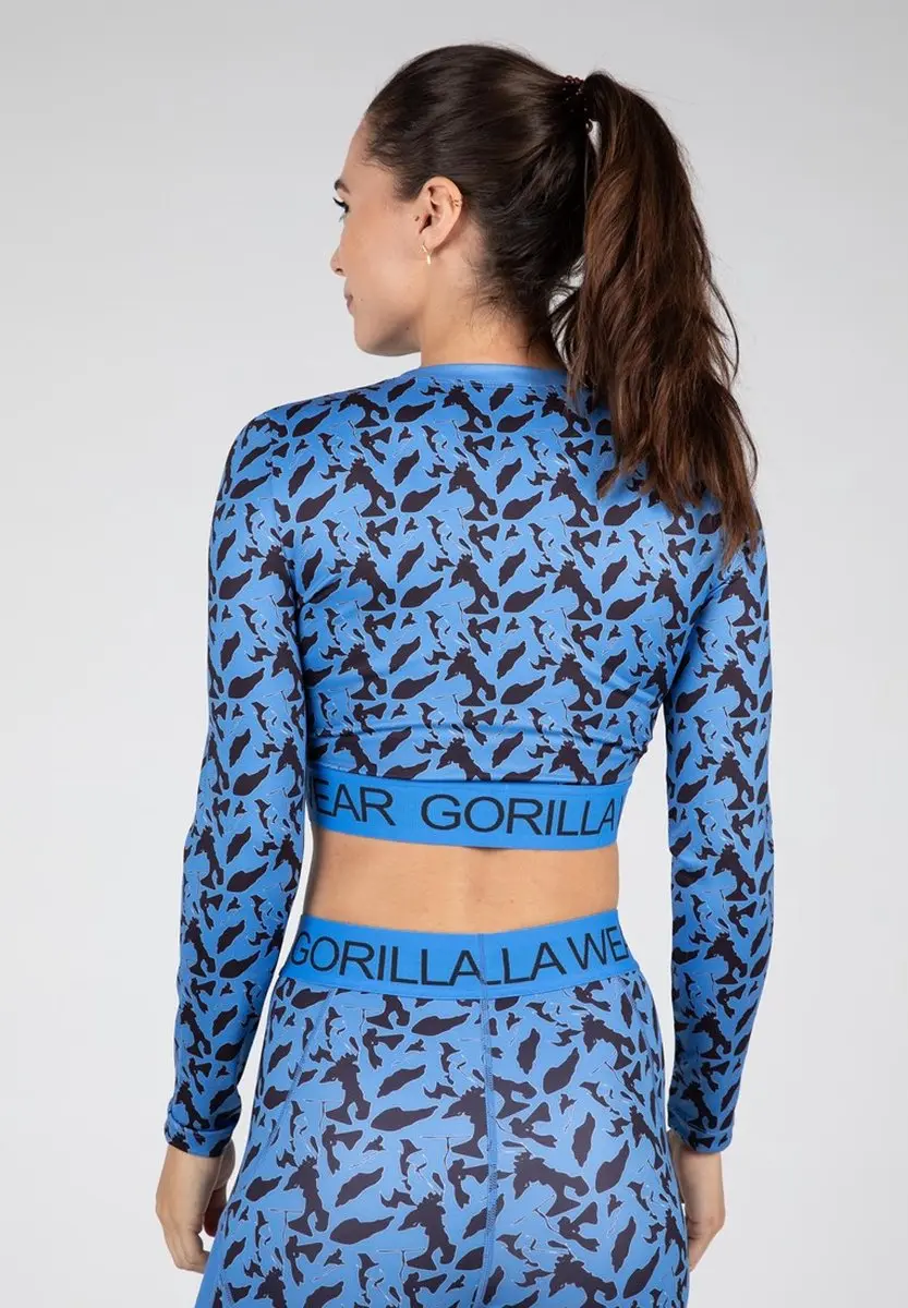 Gorilla Wear Osseo Long Sleeve - L - Blauw