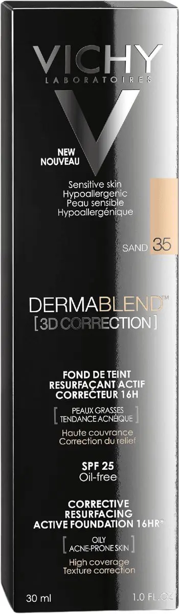 VICHY Dermablend 3D Correctie Foundation nr. 35 - 30ml - Lichte huid