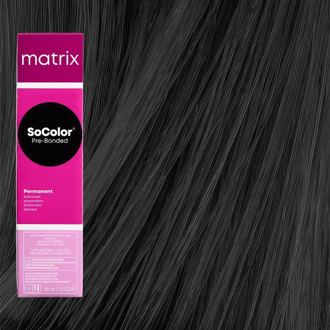 Matrix SoColor Pre-Bonded Haarkleur 90ml - 02N Black Brown Natural