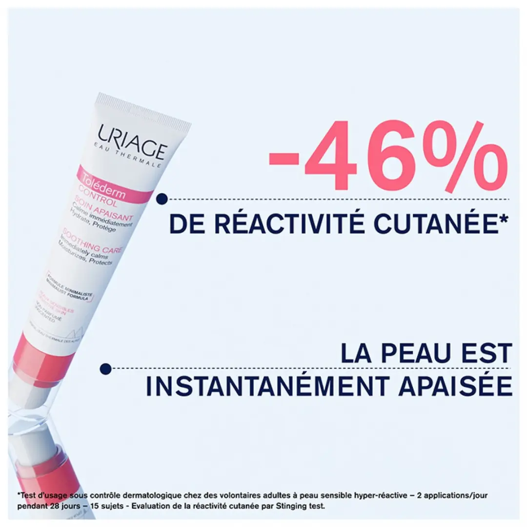 Uriage Toléderm Control Soin Apaisant 40ml - 40 Stuks