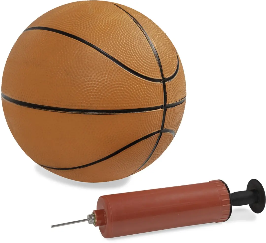 Virtufit Trampolinebasketbal Ring 30cm - Rood - Compleet met Bal en Pomp