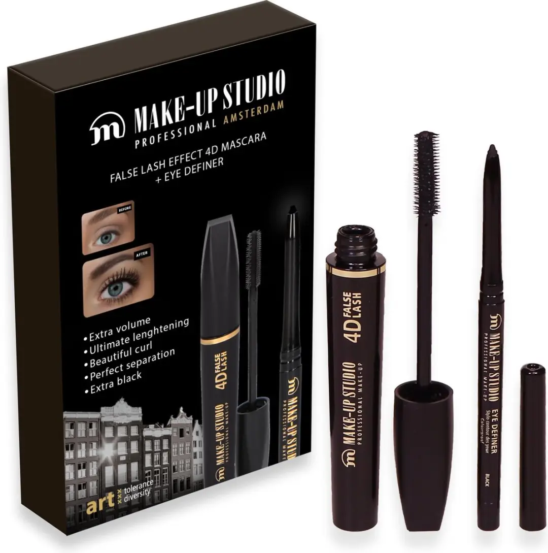 Make-up Studio Geschenkset Mascara 4D False Lash & Eyeliner
