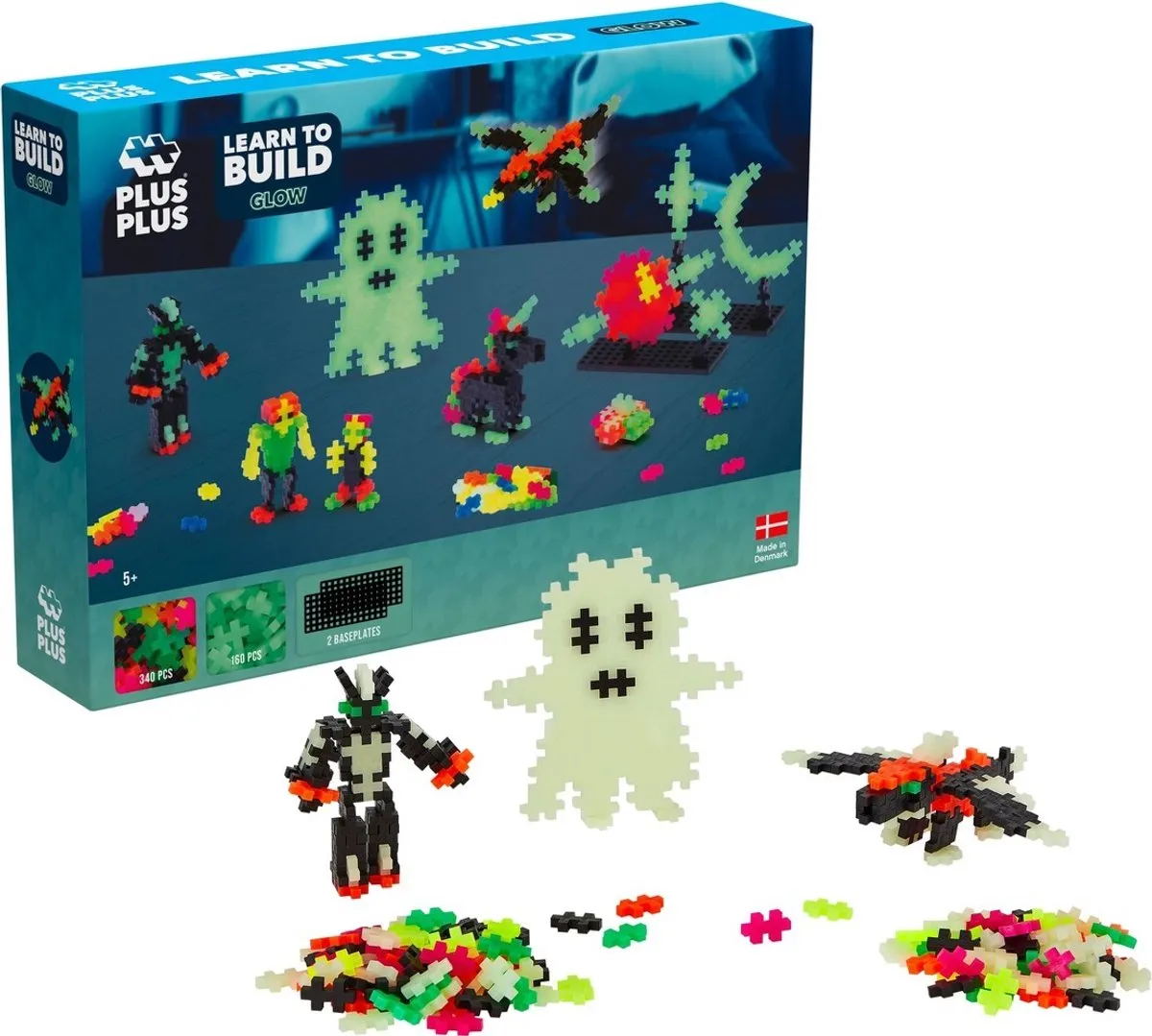 Plus-Plus Learn to Build 500 Glow-in-the-Dark Bouwset