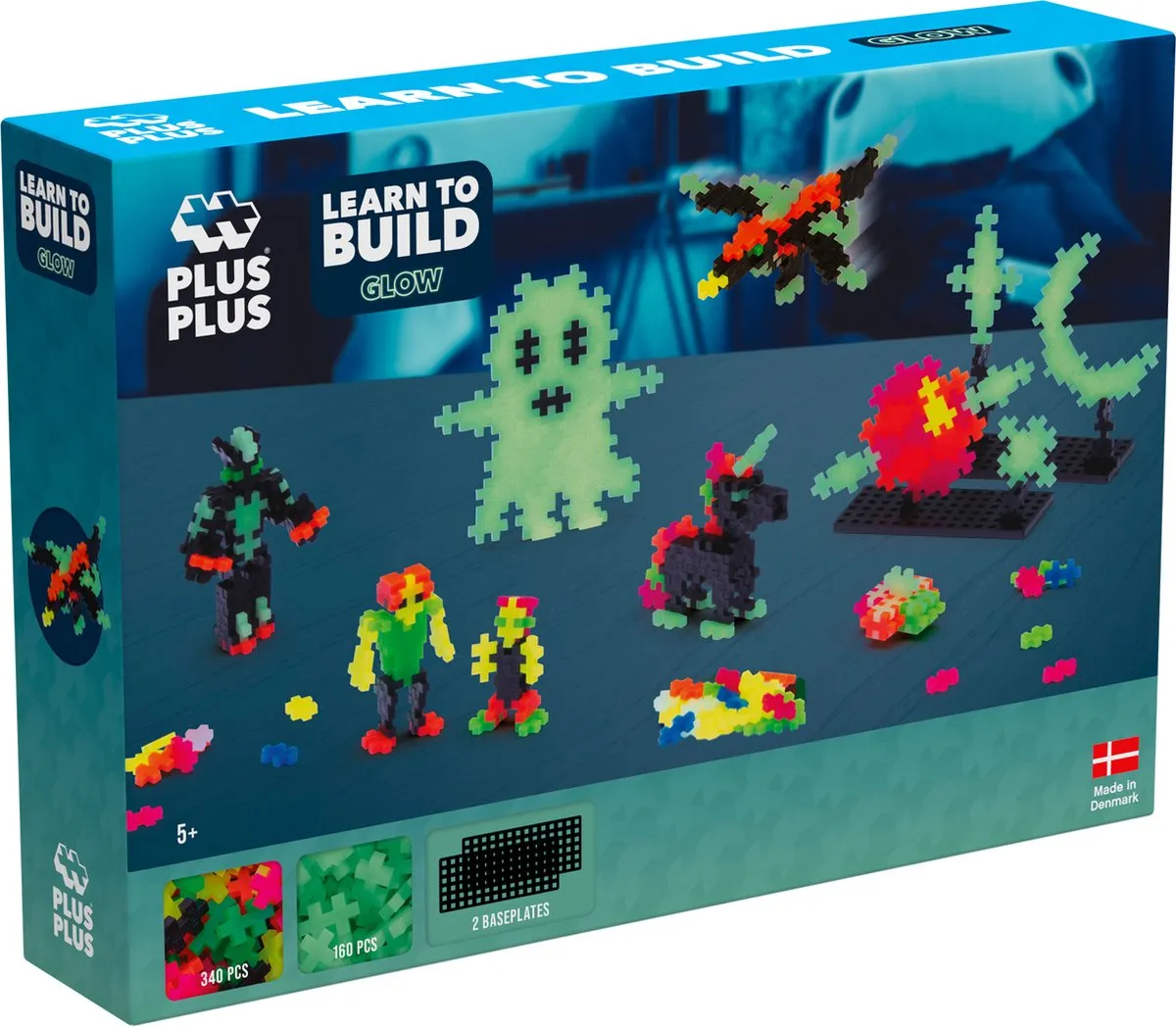 Plus-Plus Learn to Build 500 Glow-in-the-Dark Bouwset