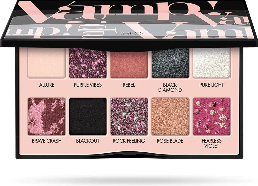 Pupa Milano Vamp! Palette Oogschaduw 003 Rebel Black