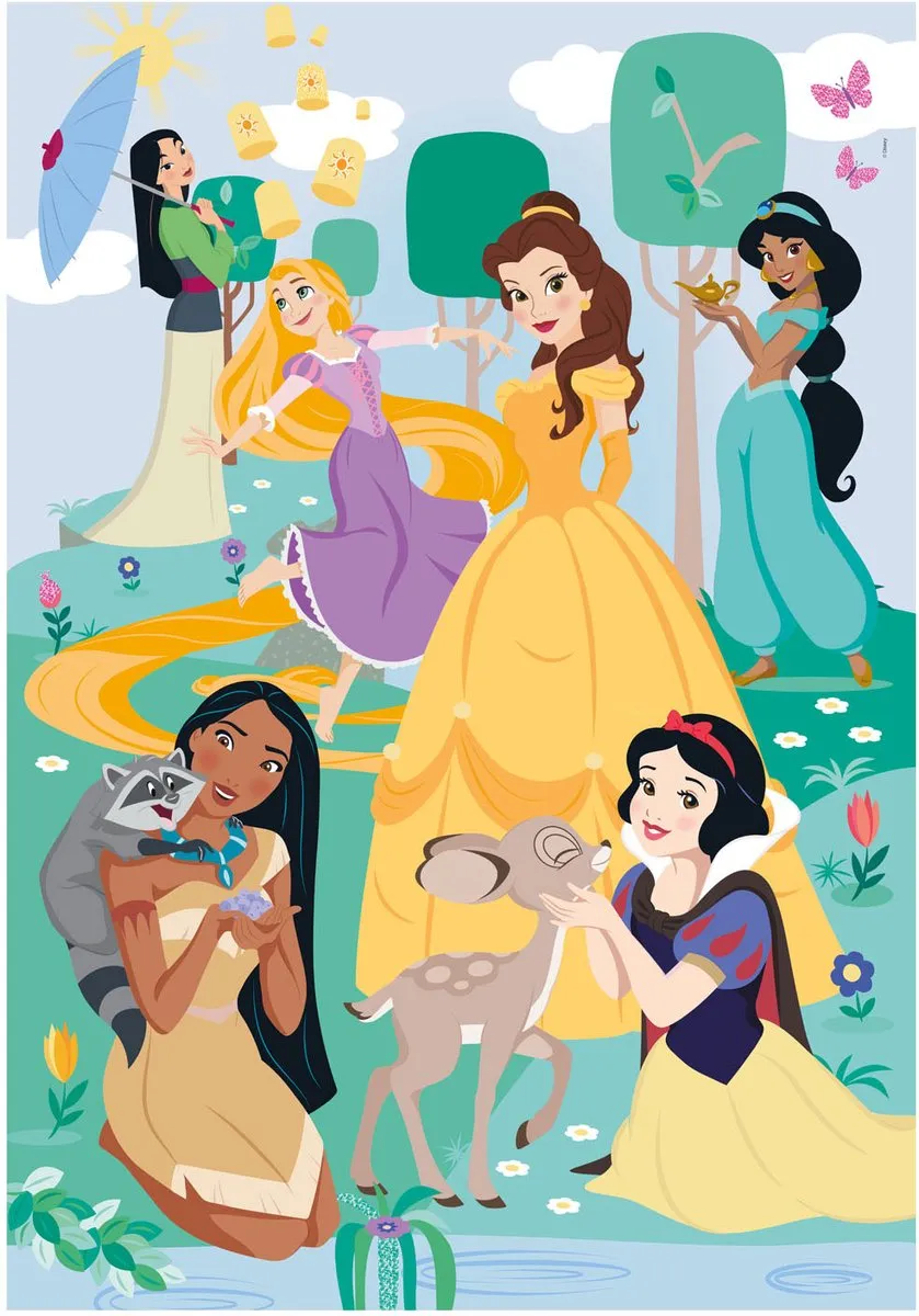 Clementoni Disney Princess Supercolor Puzzel 104 Stukjes - Multicolor