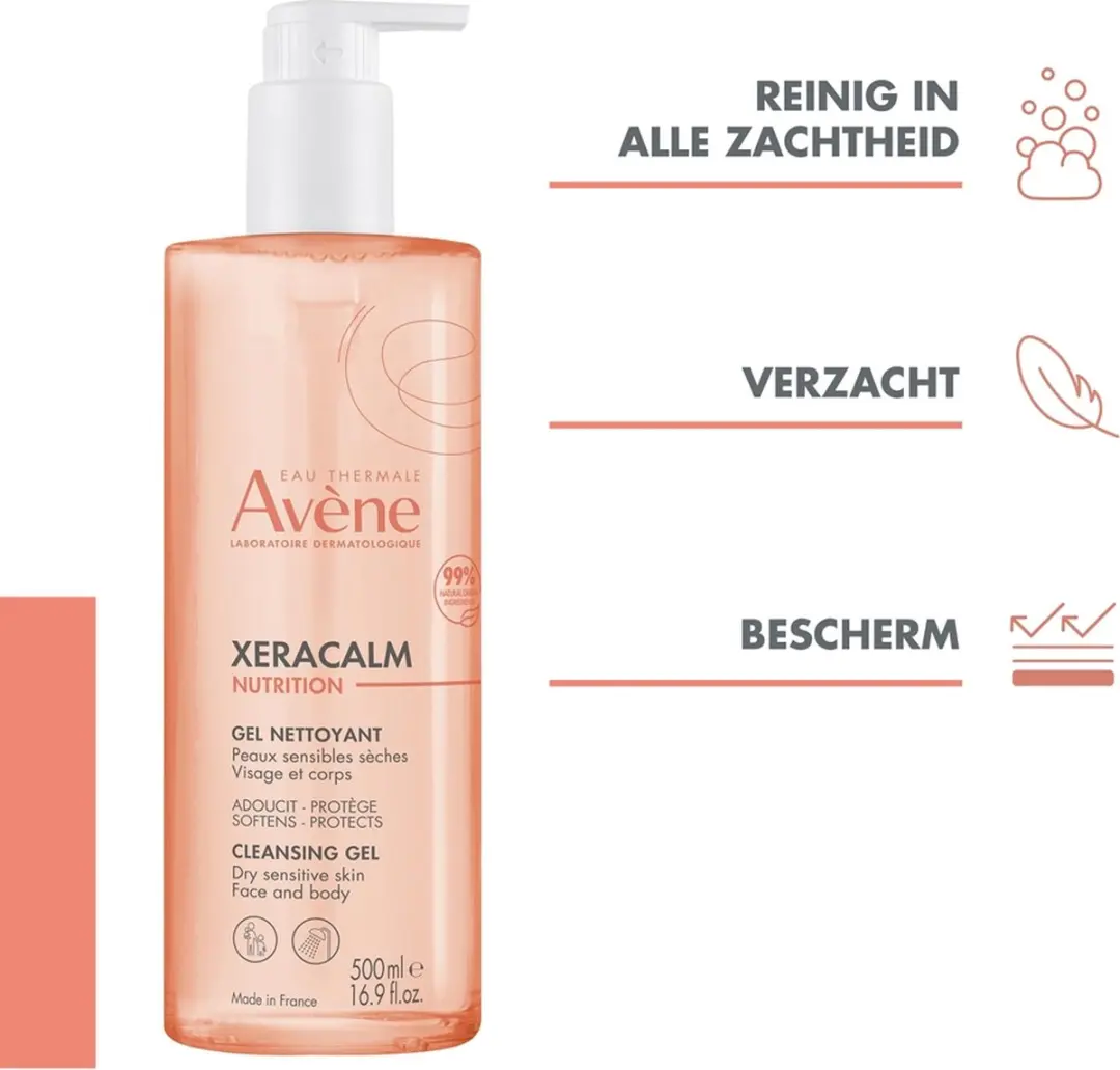 Avène Xeracalm Nutrition Reinigingsgel 500ml
