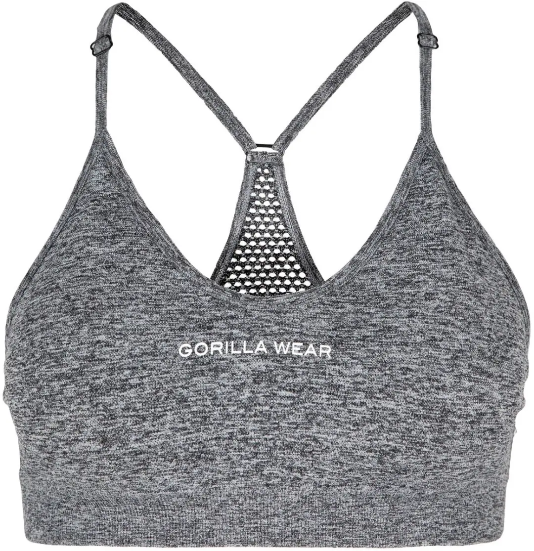 Gorilla Wear Quincy Seamless Sportbeha - Grijs XS/S