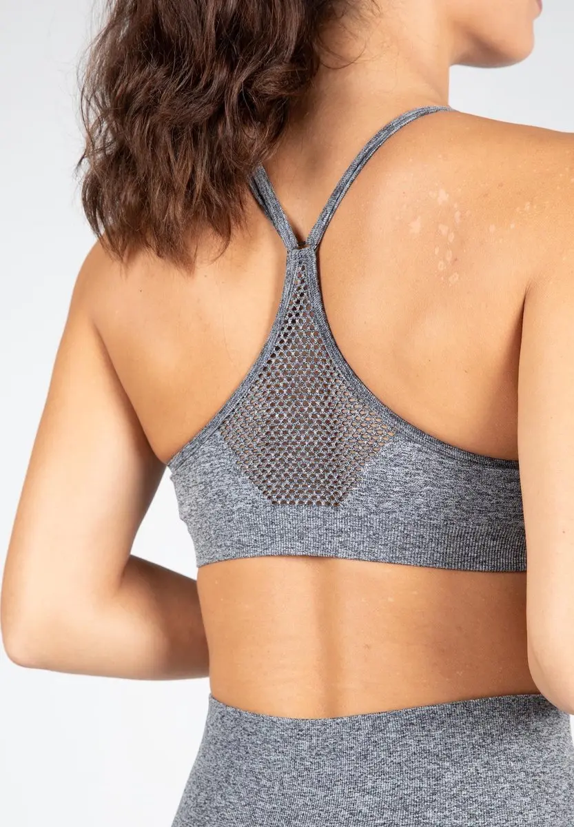 Gorilla Wear Quincy Seamless Sportbeha - Grijs XS/S