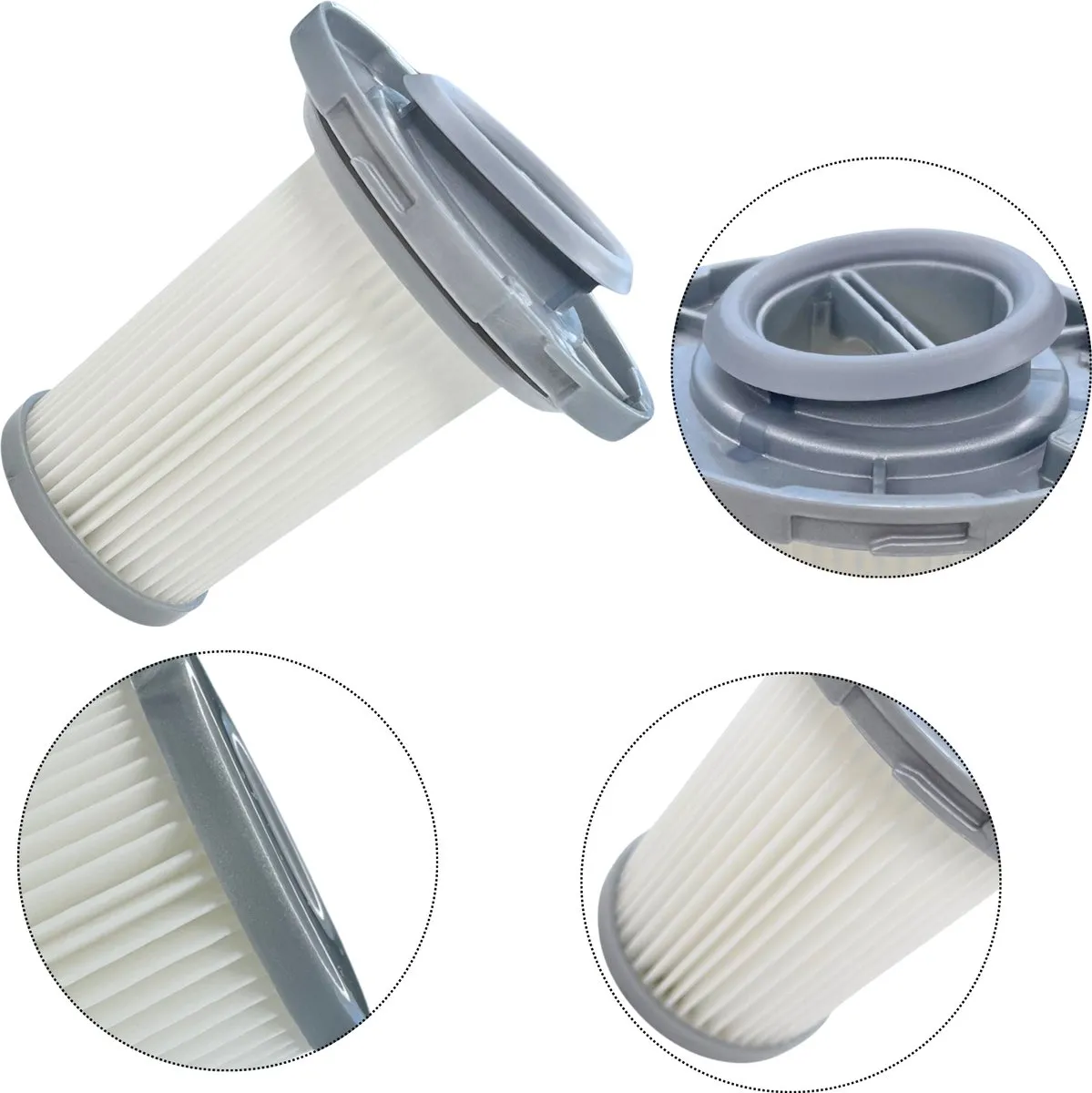 Rowenta ZR009005 Vervangingsfilter - 4 Stuks - Grijs/Wit