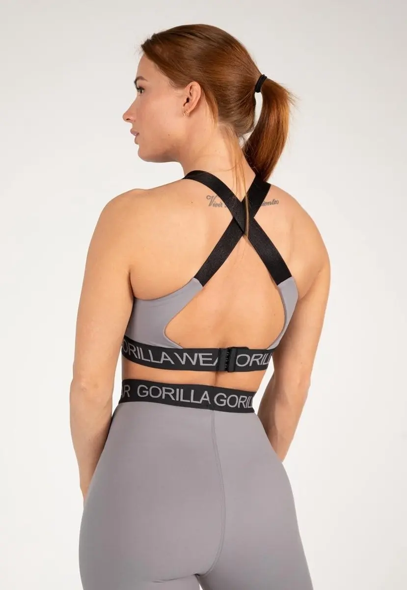 Gorilla Wear Colby Sportbeha - XS - Grijs - afbeelding 6 van 6