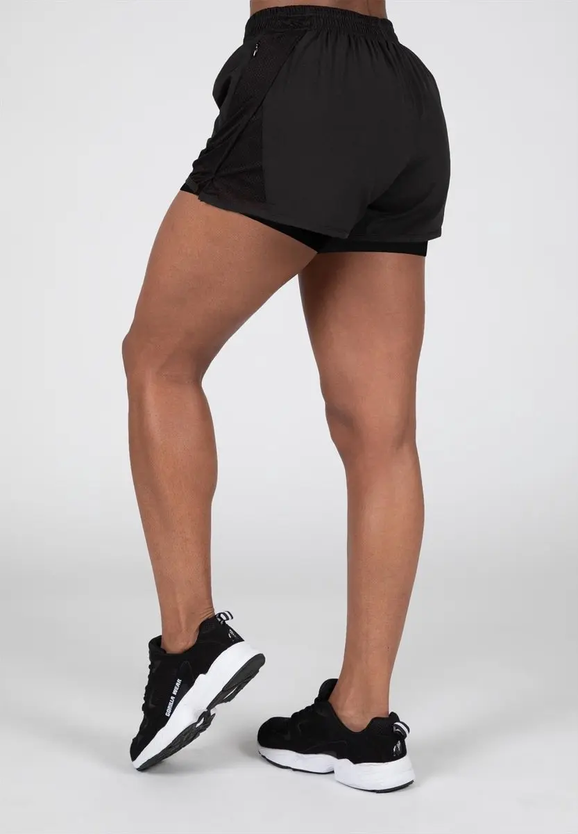 Gorilla Wear Portland 2-in-1 Shorts XL - Zwart - afbeelding 6 van 6