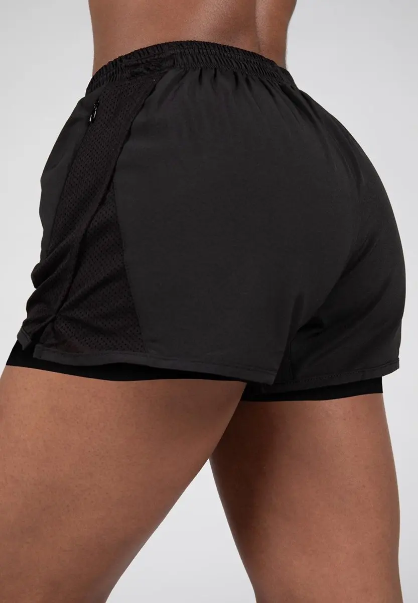 Gorilla Wear Portland 2-in-1 Shorts XL - Zwart