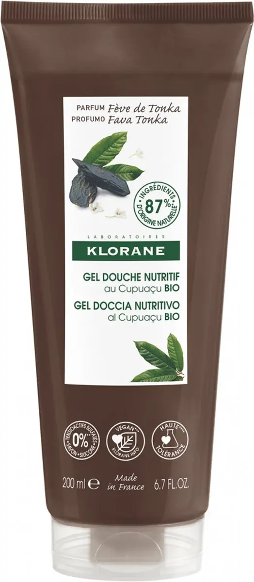 Klorane Huid Gel Douche Feve de Tonka 200ml
