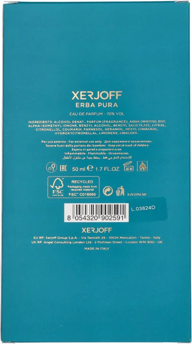 Xerjoff Sospiro Erba Pura Eau de Parfum 50ml