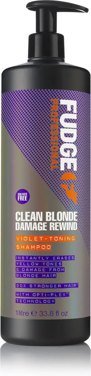Fudge Clean Blonde Damage Rewind Violet Shampoo 1000ml