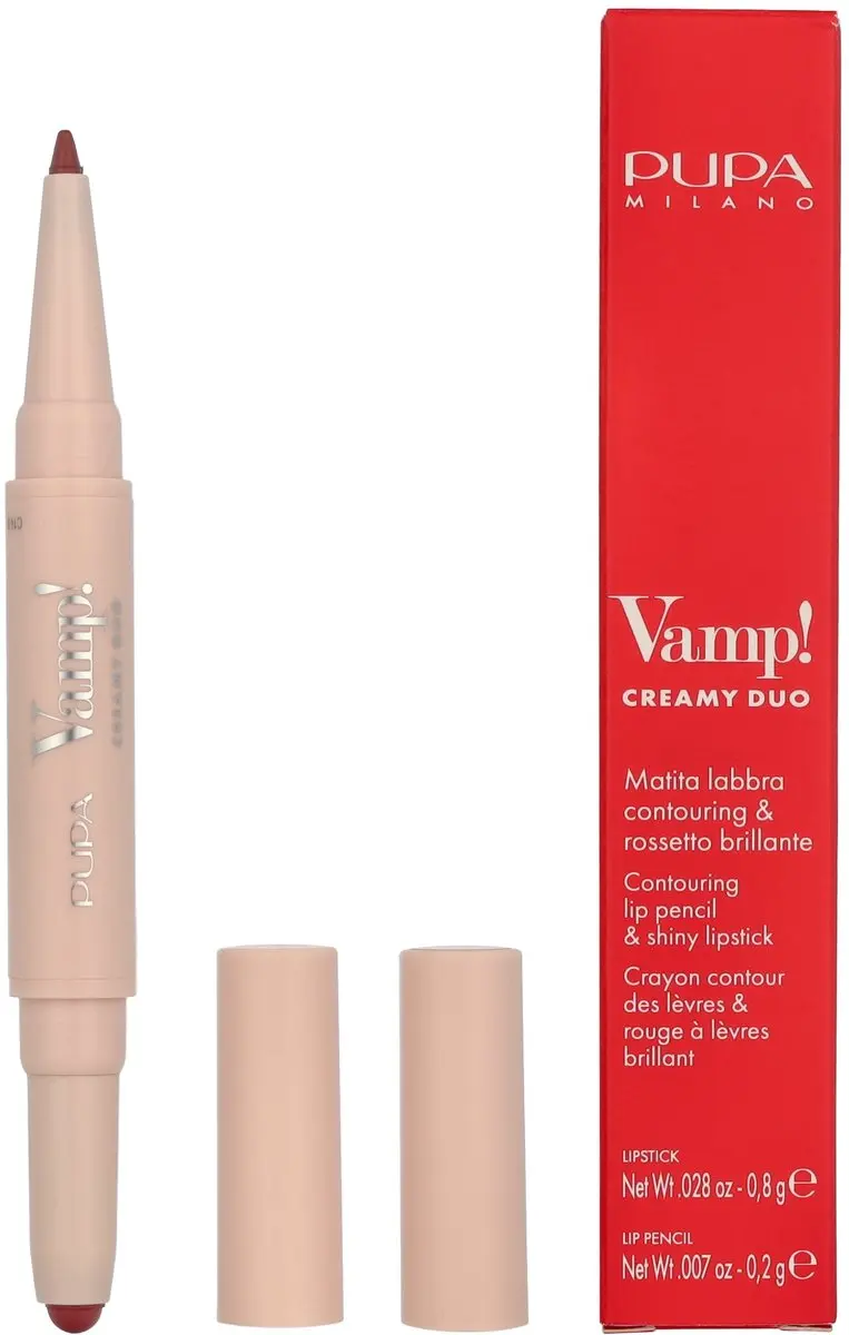 Pupa Milano Vamp! Creamy Duo Lip Pencil & Lipstick 008 Vintage Rose