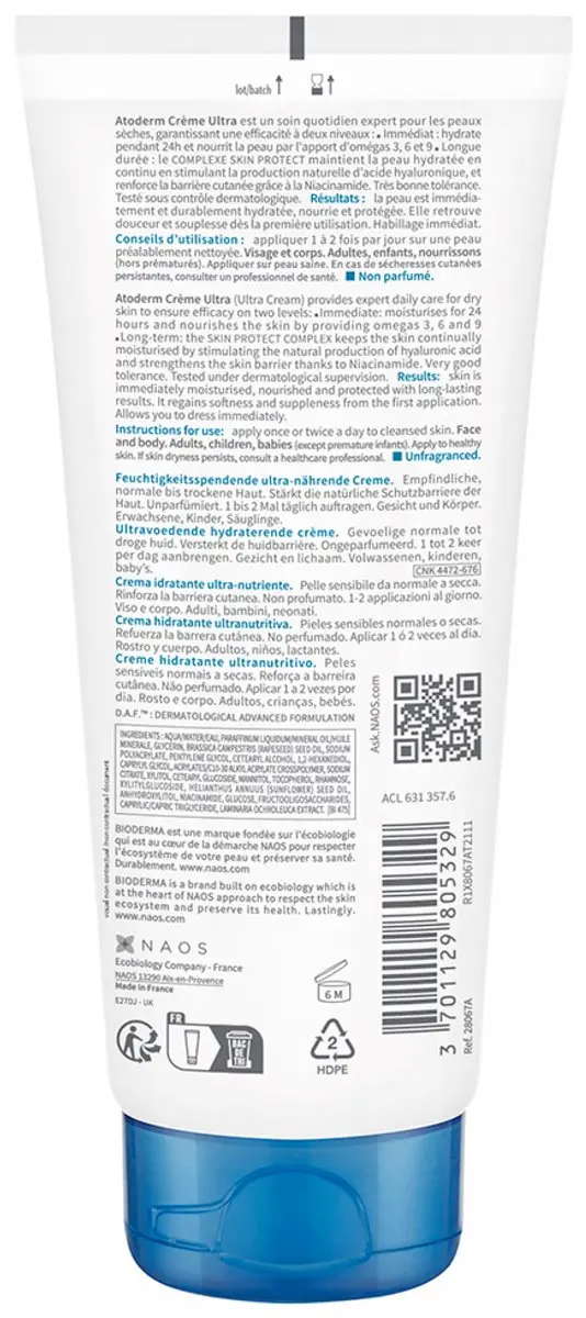 Bioderma Atoderm Lichaamscrème 200ml