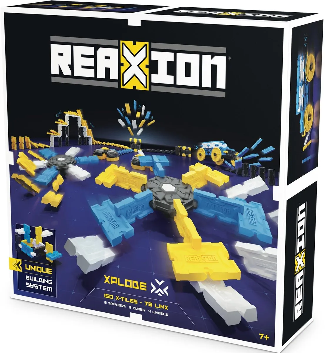 Goliath Reaxion Xplode Domino Bouwset 233 Stuks - Blauw/Geel/Zwart