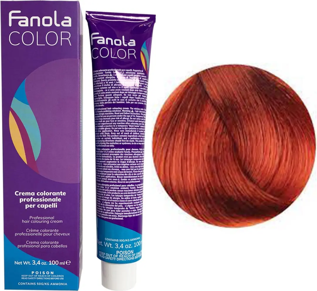 Fanola Professional Colouring Cream 7.44 Intense Copper 150ml