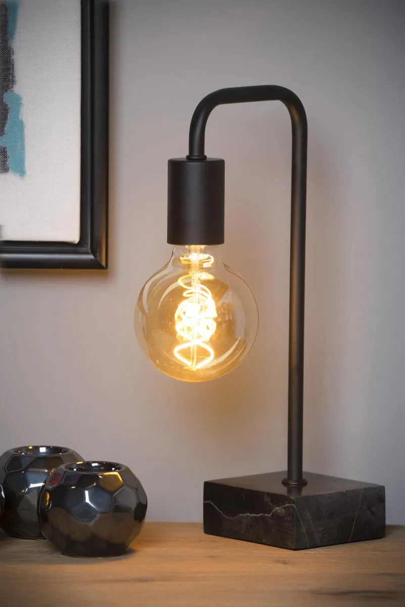 Lucide Lorin Tafellamp E27 - Zwart