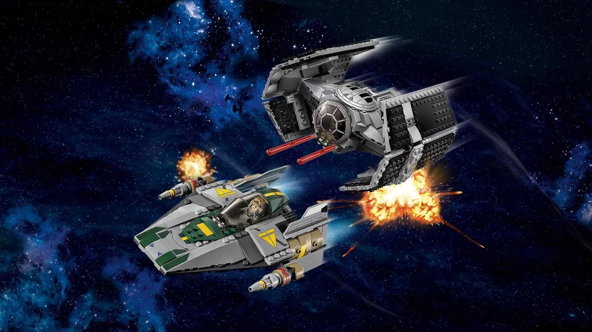 LEGO Star Wars Darth Vader TIE Advanced vs A-Wing 75150 - 702 Stukken