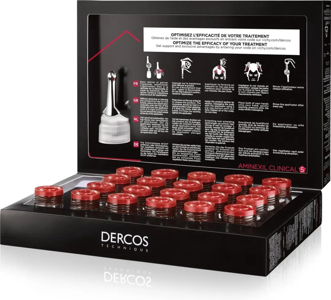 Vichy Dercos Technique Aminexil Clinical 5 Men Haaruitvalkuur - 21x2ml