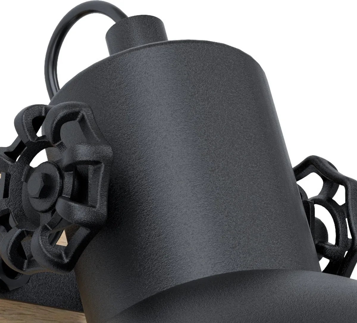 Eglo Lubenham Wandlamp E27 - Zwart/Bruin