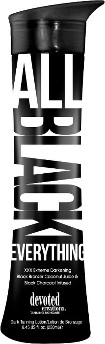 Devoted Creations All Black Everything Zonnebankcrème 250ml
