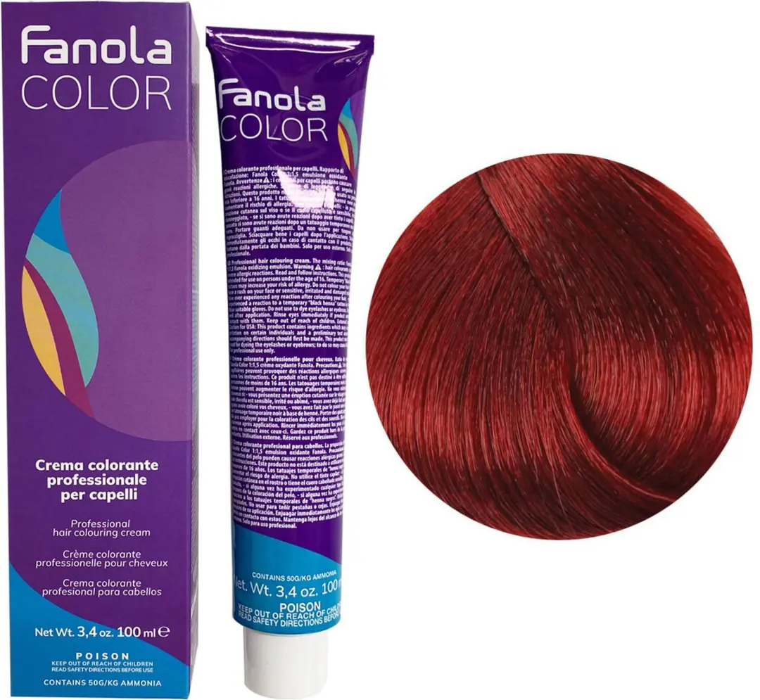 Fanola Professional Colouring Cream 7.66 Rood 150ml