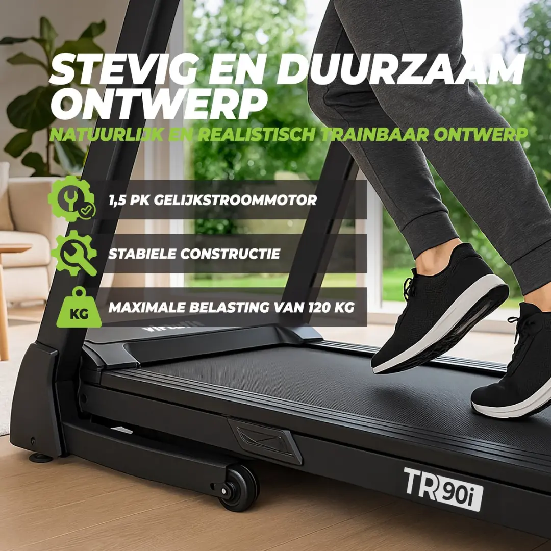 VirtuFit TR90i Loopband - 16 km/u - 36 Programma's - 15% Helling - Zwart